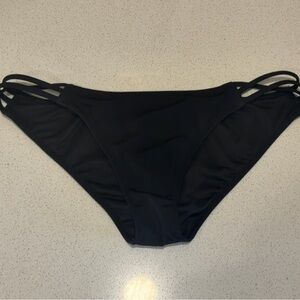 Victoria's Secret Black Strappy Bikini Bottoms